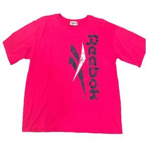 Vintage Reebok 1990S T Shirt UNISEX  Logo SZ XL NWOT Streetwear Pink